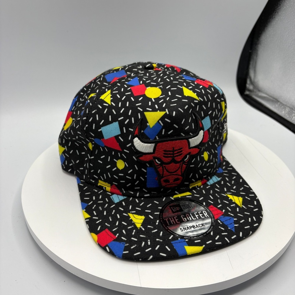 New Era NE The Golfer Chicago Bulls Retro 90s Hat Adjustable